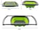 Generic Sizoo - Colanders &amp; Strainers - Foldable Silicone Colander Collapsible Kitchen Strainer Noodles Fruit Vegetable Washing Strainers Bowls Drain Folding Baskets (Green)