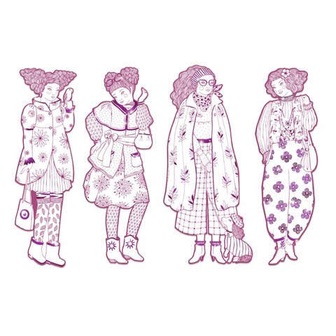 Djeco Rosemary And Friends Les Demoiselles Colouring