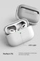 VRS Design Modern for Airpods Pro 2nd Generation case (2022) Airpods Pro 2 case cover with Leather Strap - White