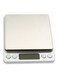 Generic I2000 Digital Weighing Scale With Tray Silver/Bronze/Clear 16X13X3.5Centimeter