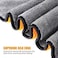 Car Towel Microfiber Cleaning Cloth Pack of 3 with Washing Sponge- Multipurpose Towel for Washing Drying Dusting