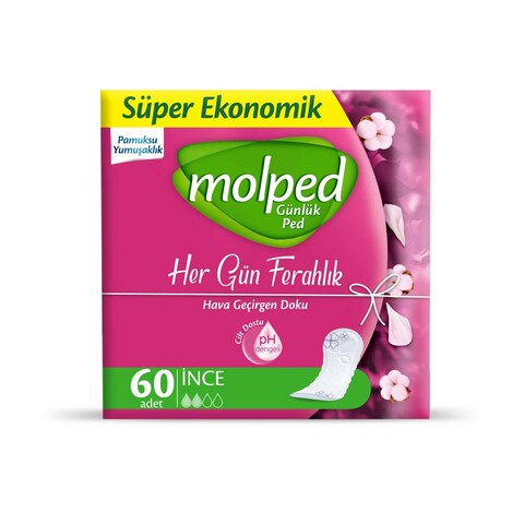 Molped Everyday Freshness Sanitary Pads - 60 Pads