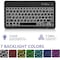 Galaxy Tab S7 FE 5G Case with Keyboard, Compatible with Samsung Galaxy Tab S8 Plus/S7 FE/S7 Plus 12.4 inch - 7 Colors Backlit Removable Keyboard, Smart Cover, Black