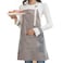 Aiwanto Apron Kitchen Apron Cooking Apron Waterproof Apron Cheff Apron with Attach Towel and Pocket