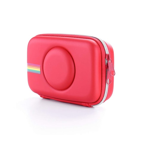 Camera Case, Portable Protective Case Shockproof EVA Camera Bag for Polaroid Snap Touch Model Cameras(Red)