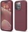 elago Liquid Silicone for iPhone 15 PRO case cover Full Body Protection, Shockproof, Slim, Anti-Scratch Soft Microfiber Lining - Burgundy
