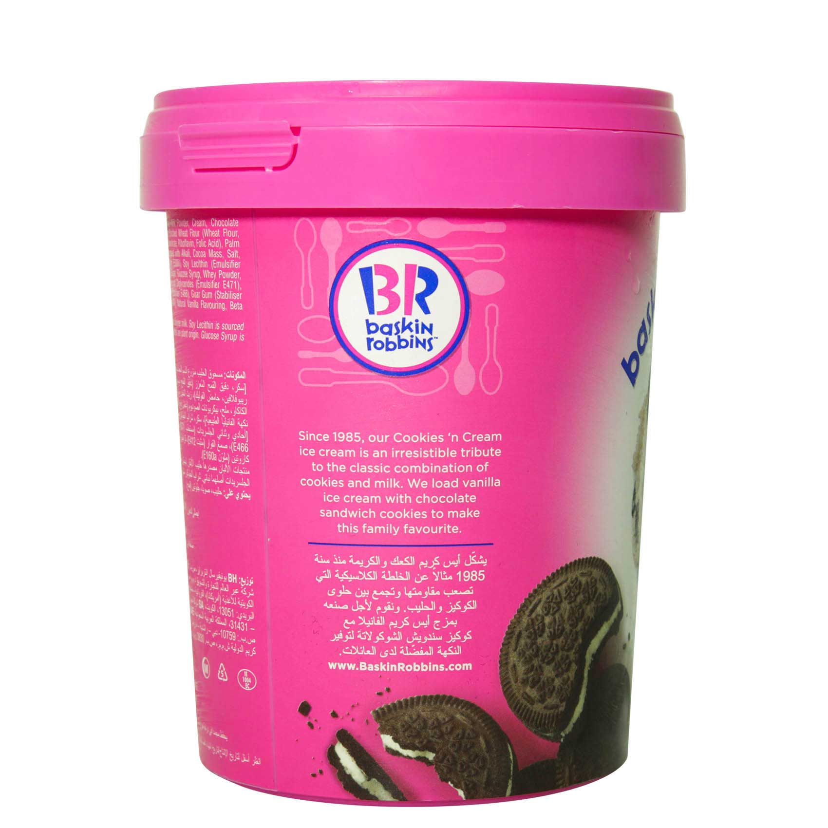 Baskin Robins Cookies &#39;N&#39; Cream Ice Cream 1L