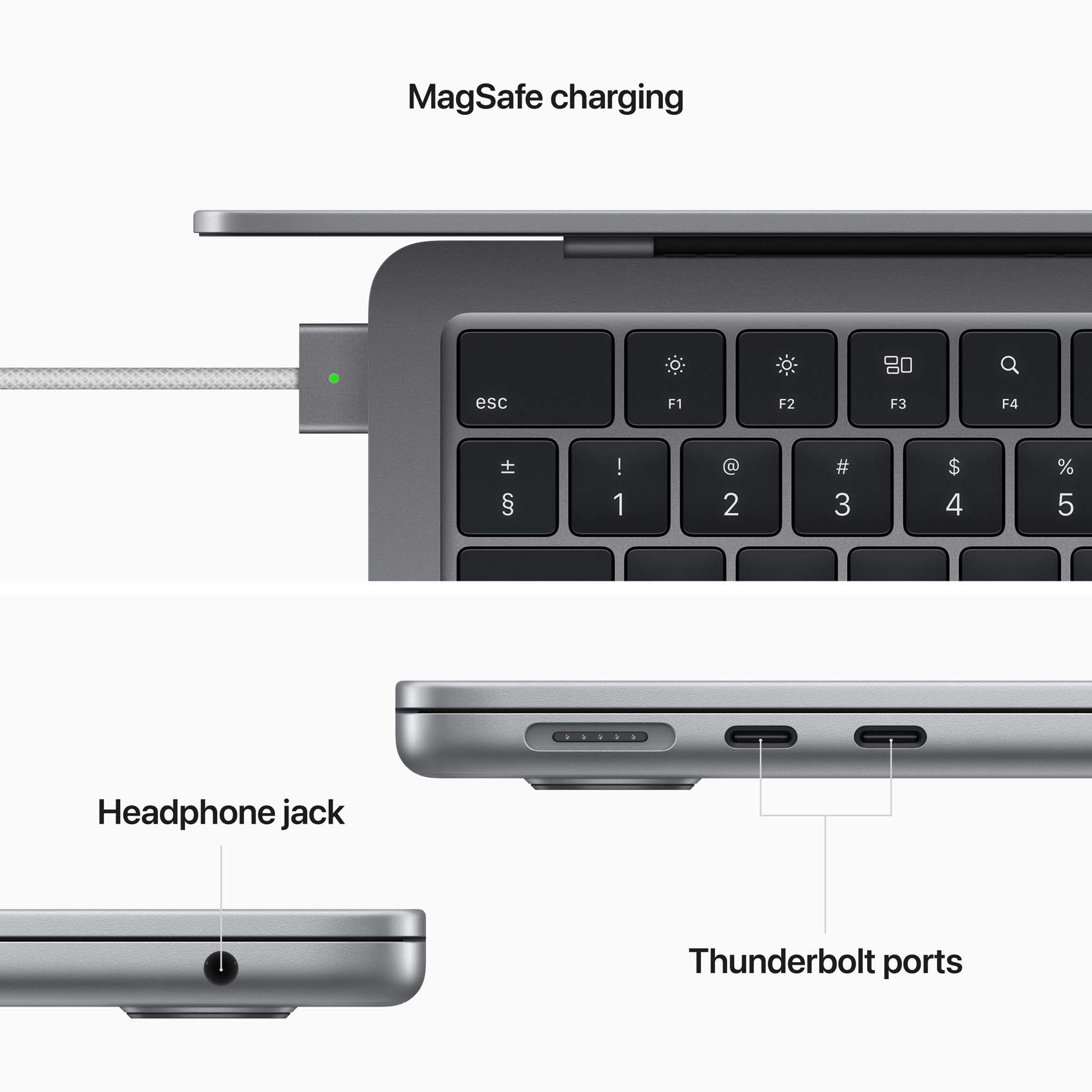 Apple Macbook Air 13.6 Inch, 8GB RAM, 512GB SSD, Space Grey (M2 Chip, 10-Core GPU, English/Arabic Keyboard MLXX3AB/A)