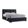 In House Lombardia Velvet Bed Frame - Single - 200x90 cm - Dark Gray