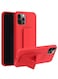 Zolo Finger Grip Holder and standing cover with Car Magnetic Multi-function Shockproof Protective Case Cover For iphone 12 Pro Red