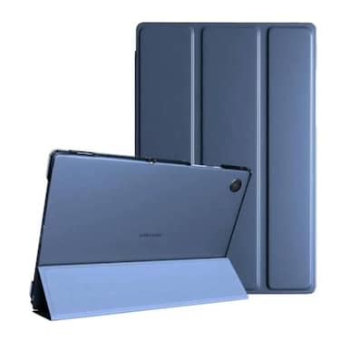 Case For Samsung Galaxy Tab A9+ / A9 Plus 11-Inch 2023, Soft TPU Tri-Fold Stand Protective Tablet Cover Auto Wake/Sleep Blue