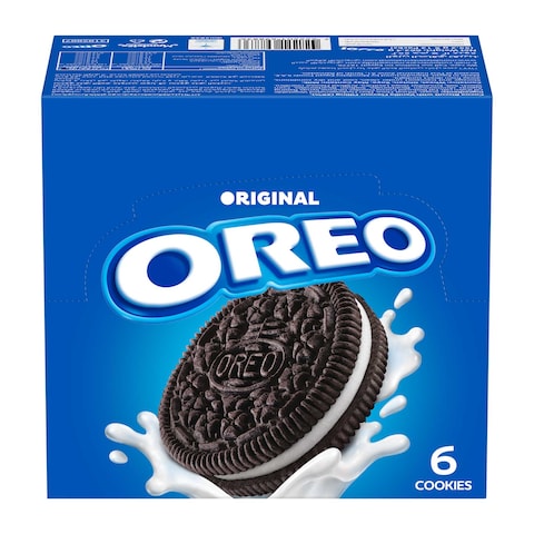 Oreo 6 Cookies Vanilla Cream Filled - 55.2 gram - 12 Pieces