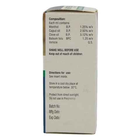 Menofresh Tooth Tincture Toothache Solution 10ml