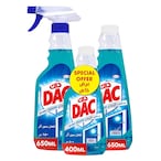 Buy Dac glass cleaner  650 ml x 2 + 400 ml free in Saudi Arabia