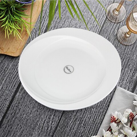 Shallow Tiffany Side Plate White 18cm