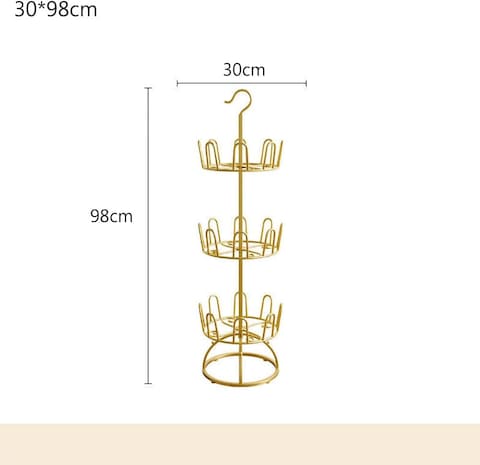 Shoe Drying Rack Dry Shoe Rack Organizer Hanger Outdoor Balcony Hanging Shoe Rack Rotating Iron Slipper Rack Floor-to-ceiling Multi-layer Sandal Shelf Drying Shoe Artifact (A-3Layer)