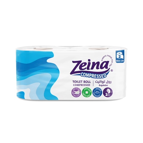 Zeina Compressed Toilet Rolls - 2 Rolls