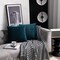 2 PCS Of Velvet Pleated Throw Pillow With Extra Comfort And Modern Luxury Look