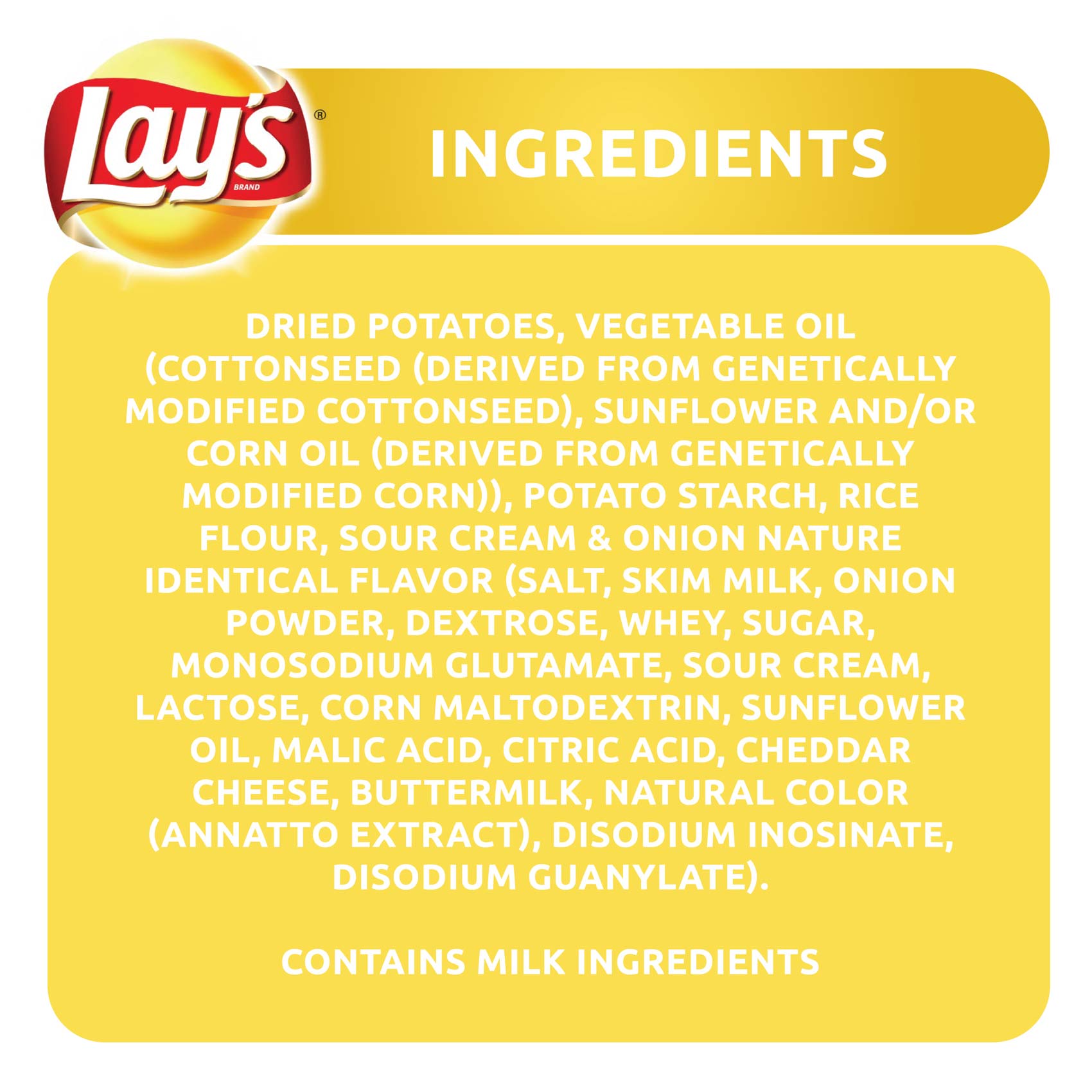 Lay&#39;s Stax Sour Cream and Onion Potato Chips 155g