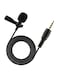 Generic Portable Professional Grade Lavalier Microphone D6682-CC Black