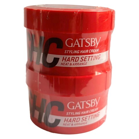 Gatsby Arrange Styling Hair Cream Hard Setting Red 125g Pack of 2