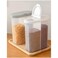 Aiwanto 2Pcs Kitchen Storage Box Grain Other Kitchen Storage Boxes With Division Storage Jars