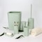 Bathroom Accessories Set,6-Piece Bathroom Gift Set,Toothbrush Holder,Toothbrush Cup,Soap Dispenser,Soap Dish,Toilet Brush Holder,Trash Can,Tumbler Bathroom Accessory Set Complete,Green