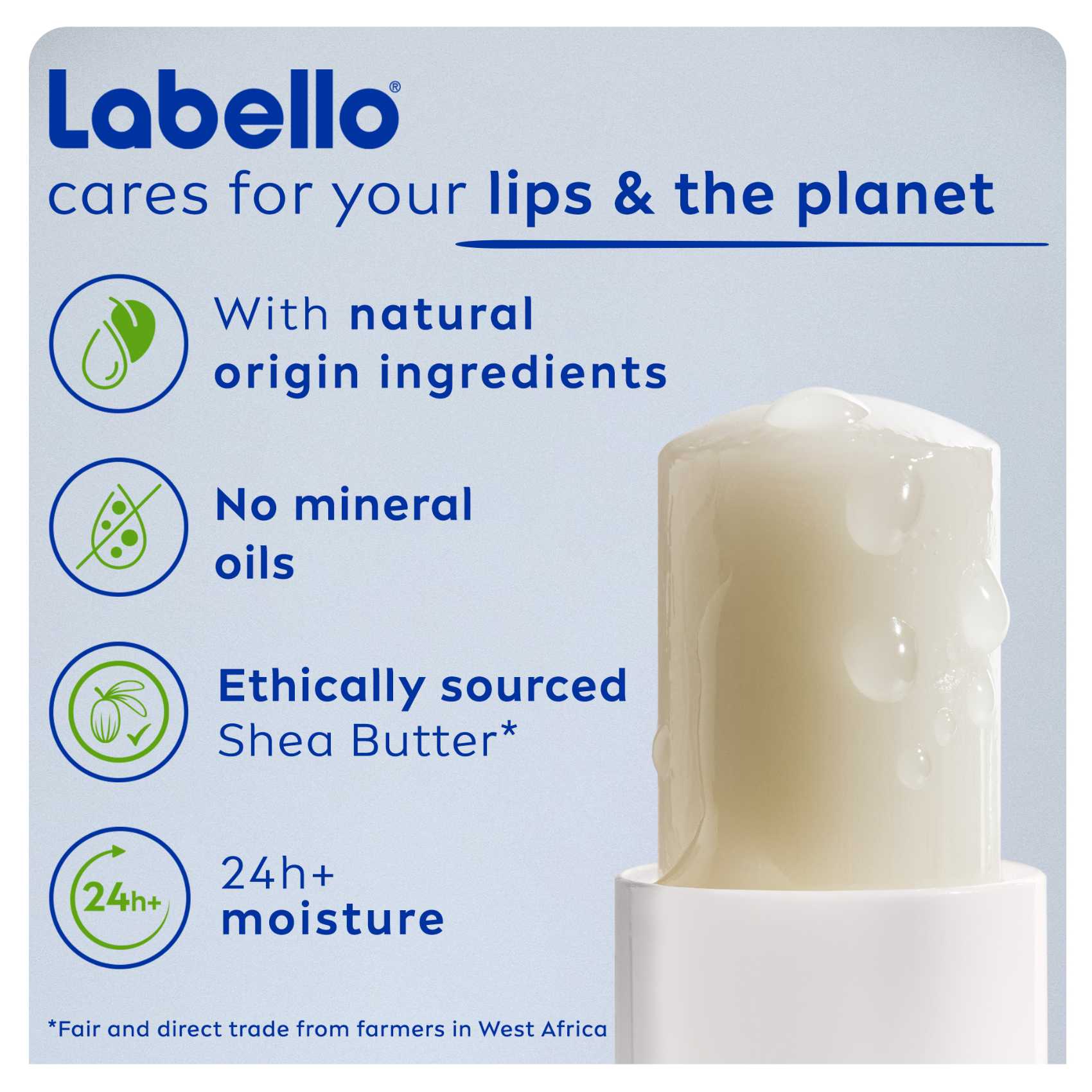 Labello Lip Balm Moisturising Lip Care Moisturizing Lip Balm Men Active 4.8g