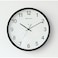 Non-Ticking Silent Large Numeral 30x30cm Voice Control LED Blue Light Battery Operated Quartz Classic Decor Wall Clock Easy to Read for Bedroom Home Kitchen Office School
