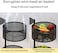 Multi-Layer Kitchen Storage Shelf, Round Steel Rotating with 4 Movable Wheels, Kitchen Storage for Fruit and Vegetable Floor-Standing(5F Black)
