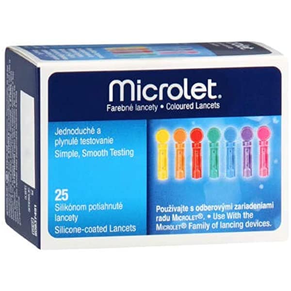 Buy Microlet Coloured Lancets for Blood Testing (Simple and Smooth ...