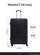 Parajohn Light Weight Cabin Size ABS Hardside Spinner Luggage Trolley 20 Inch