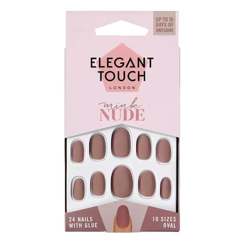 Elegant Touch False Nails Mink Nude 24 PCS