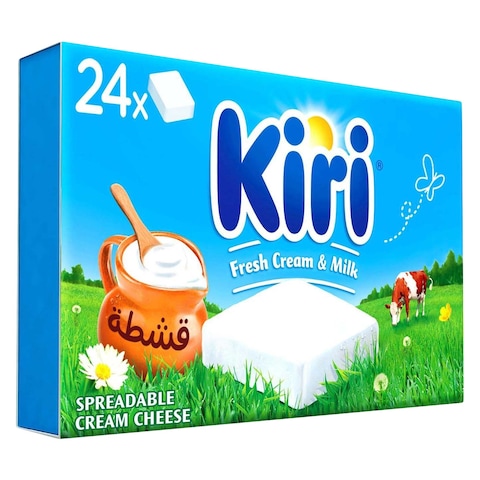 Kiri Spreadable Cream Cheese Squares 24 Portions 432g