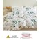 Luna Home King Size 6 Pieces, Green Leaves Design Bedding Set
