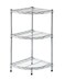Cameltough - Corner Wire Rack 3 Shelf Chrome - 35 x 70 x 35 cm - HTC-WR610