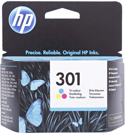 HP Ink Cartridge - 301, Multi Color