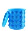 Generic Silicone Ice Cube Maker Bucket Blue 10cm