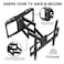 Full Motion TV Mount for 26-75" TVs with Swivel Tilt Extension Leveling Max Hole 400x400mm &amp; 99lbs