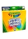 Crayola 12-Piece Ultra-Clean Washable Markers Red/Orange/Yellow