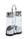 Cuisine Art 2PCS Glass and Stainless Steel Salt &amp; Pepper Shaker Set - 40ml