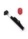 Generic - Retractable Selfie Monopod With Bluetooth Wireless Remote Shutter Black/Red