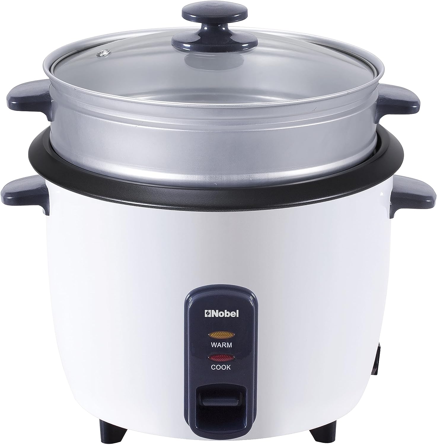 Buy Nobel 1.5L Rice Cooker With Thermal Fuse & Tempered Glass Lid ...