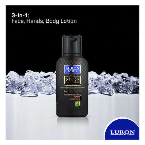 Luron Men Black Frost Body Lotion - 400ml