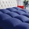 Vital Mattress Topper Soft Comfort White 500 GSM (Dark Blue, Super King Size - W 200 X L 200 Cm)