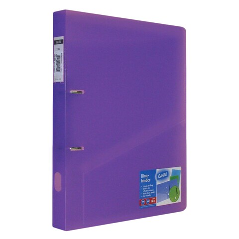 Bantex A4 Ring Binder File Purple