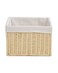 Homesmiths Storage Basket Natural with Liner 25.4 x 30.5 x 20.3 cm