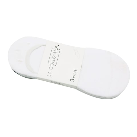La Collection 3X Pack Ladies Invisible Socks With