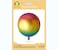 Party Time 1pc 22" Shiny Gradient Rainbow Orbz Balloon, Mylar Balloons For Birthday Party Decoration Supplies - Birthday Party Supplies