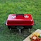 Royalford Hamburger Stove- Rf11677 Portable Charcoal Grill With Large Cooking Surface Perfect For Indoor, Camping, Hiking And Other Outdoor Entertainment Steel Construction Red
